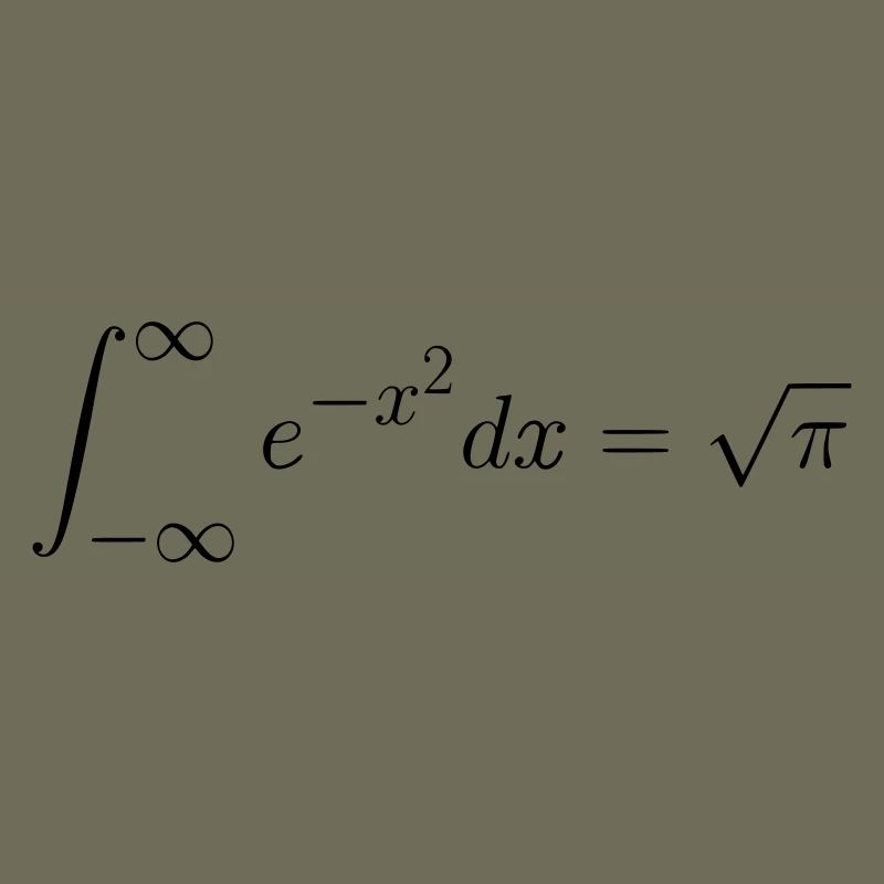 Gaußsches Integral Geschenk Idee