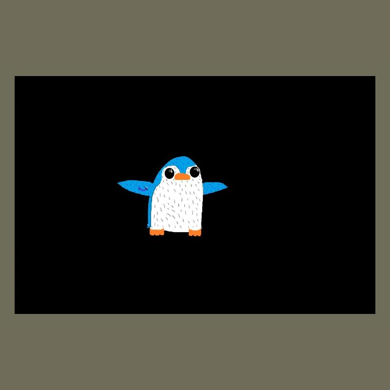 Blauer Pinguin Flügelheld