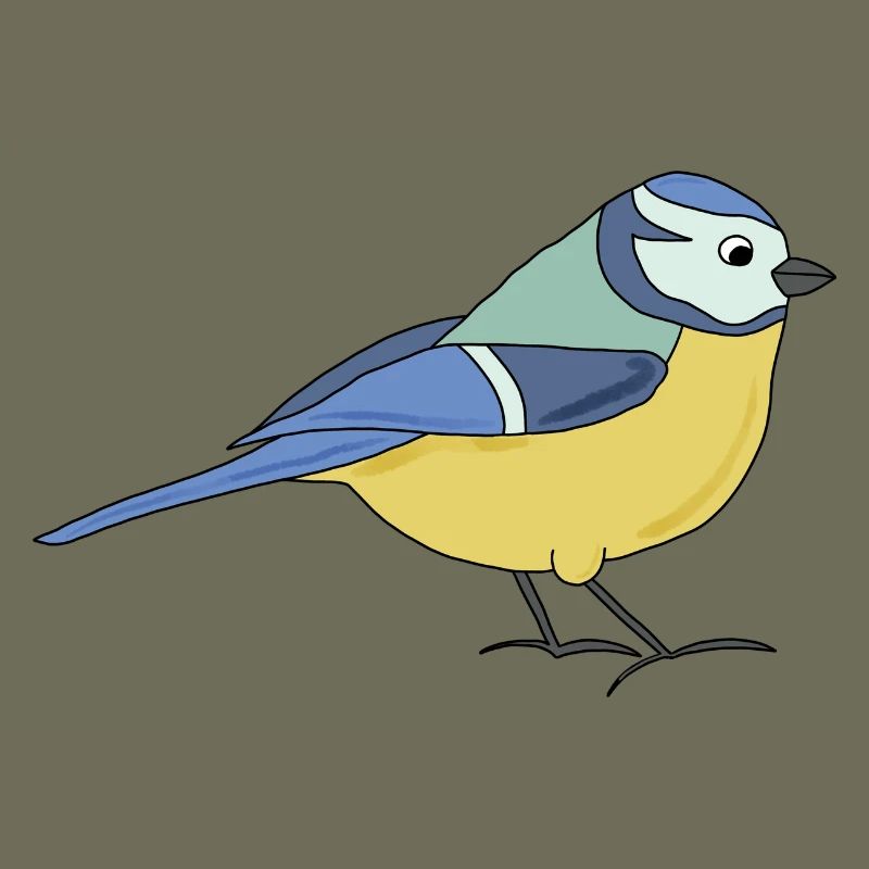 petit bleu, multicolore