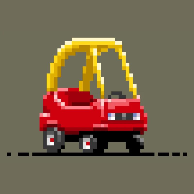 Kinder-Pixel-Auto