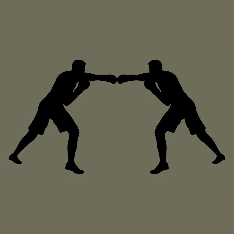 L’unité par les couleurs ! Deux figurines de boxe colorées dans le Gle