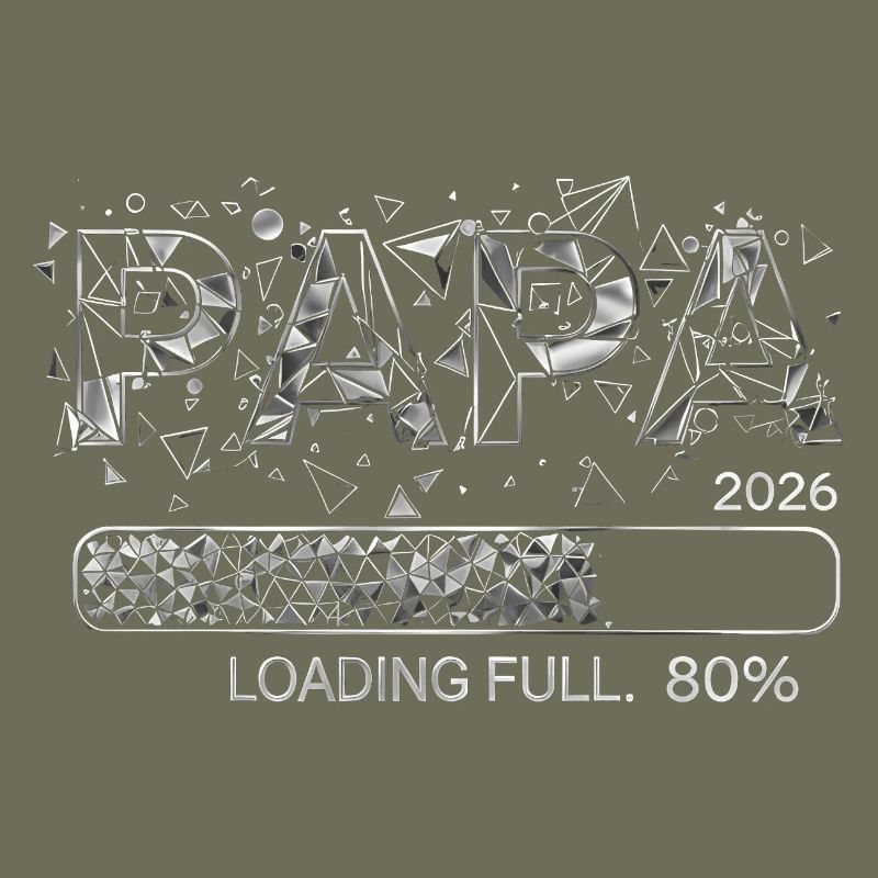 Papa 2026 Loading Werdender Papa Geschenk