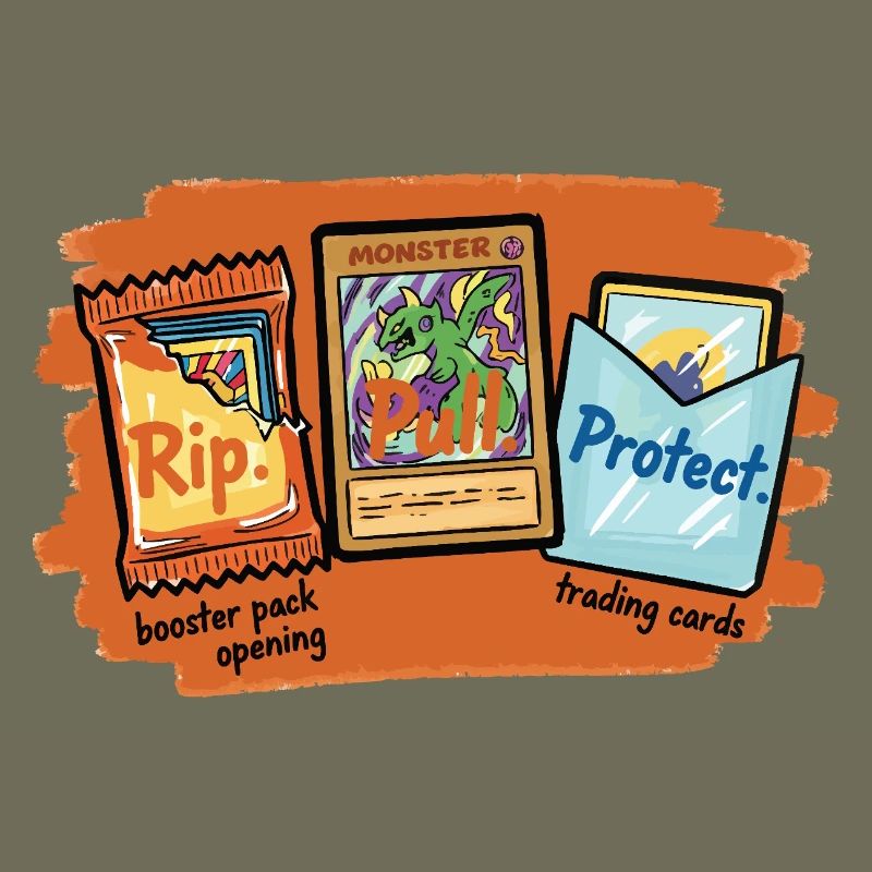 Rip Pull Protect Trading Card Booster Pack Opening