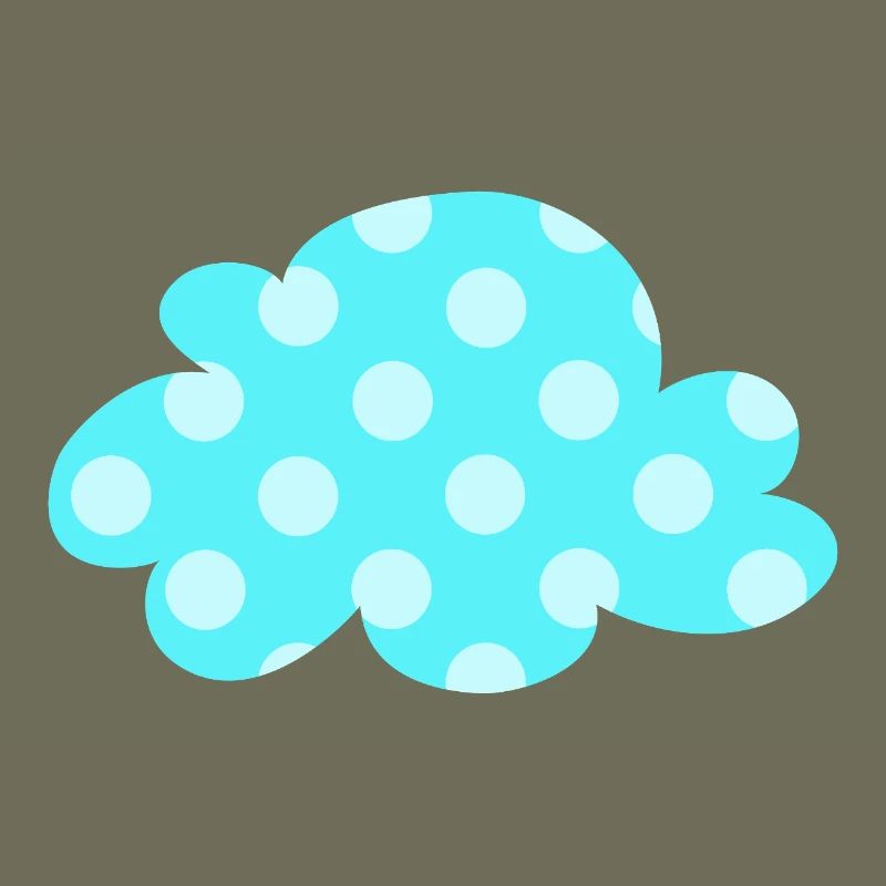 Points nuages Points Points Décoration de la chambre de bébé Enfants Météo
