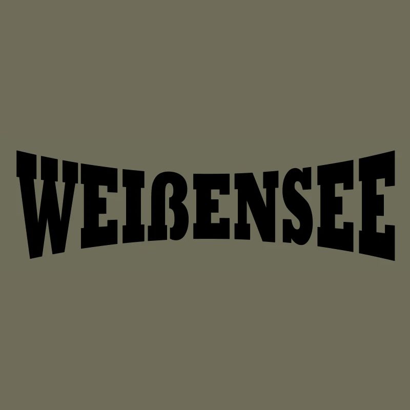 Weißensee Schriftzug