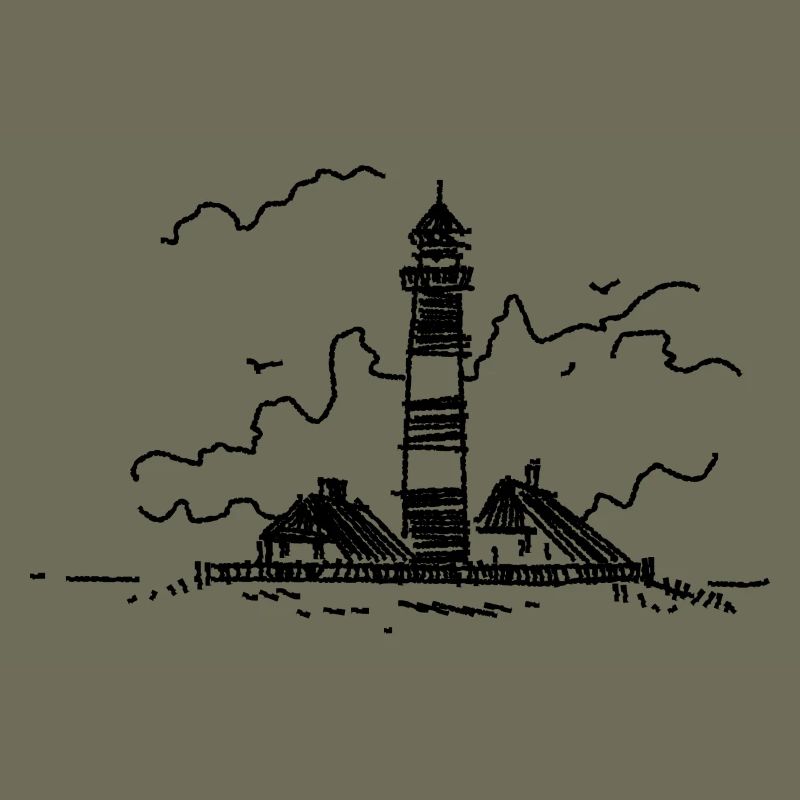 Leuchtturm Westerhever klassisch