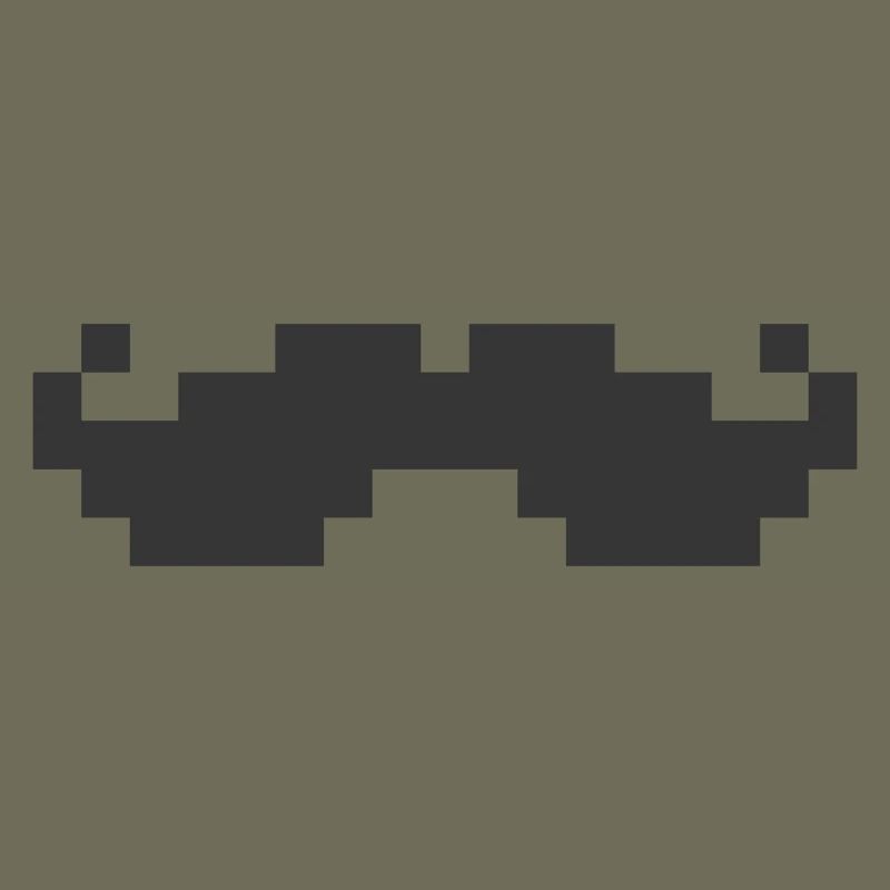 Moustache 8bit pixel