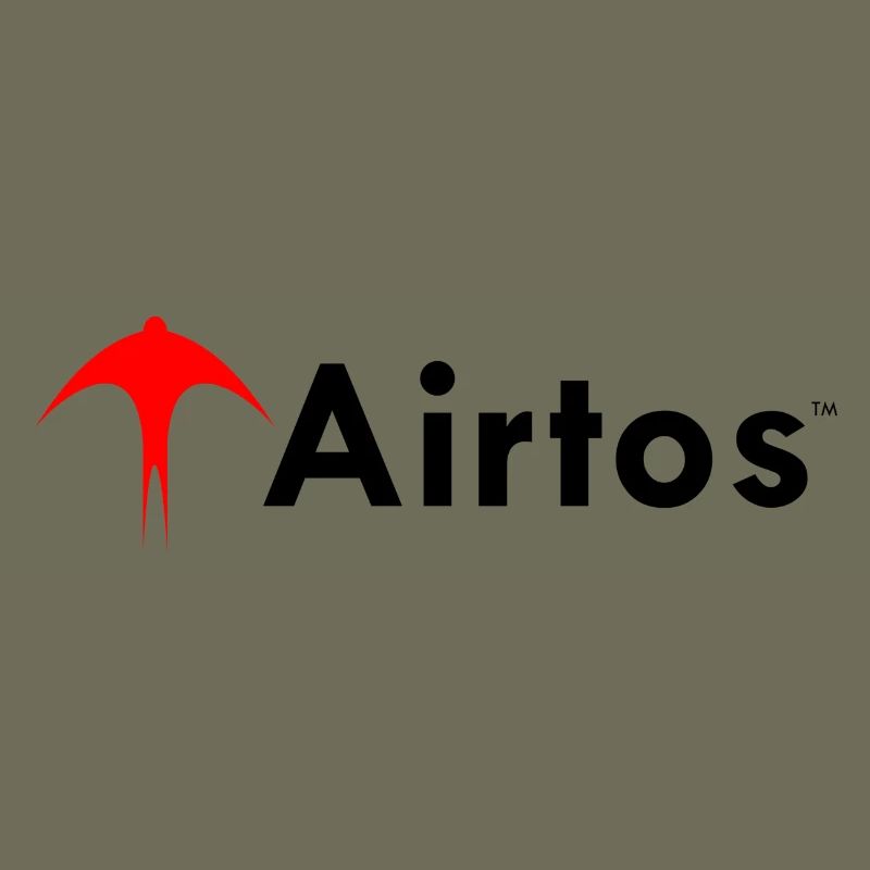 Rotes airtos LOGO + schwarzer Text