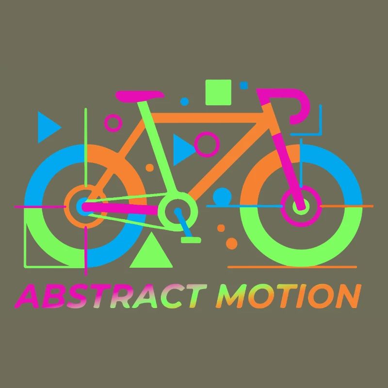 Neon Abstract Bicycle Motion