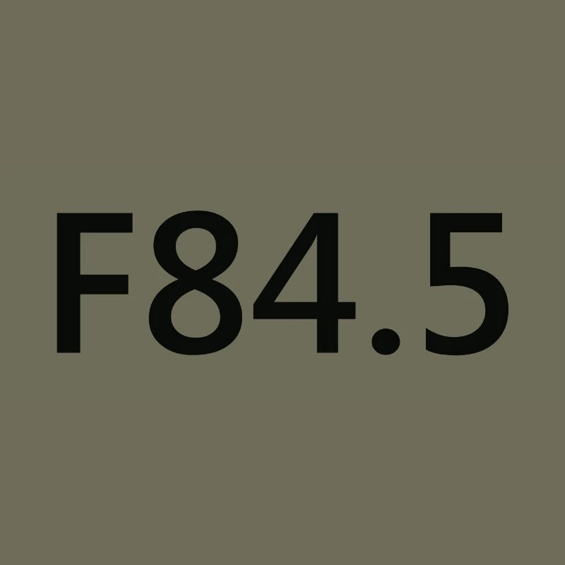 F84.5 - schwarz