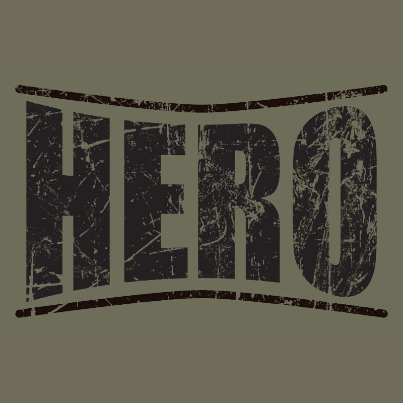 Held Held Held Héroe héros monochromer Text