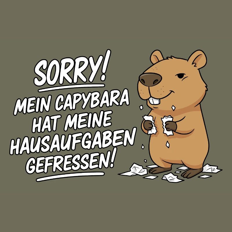 Pardon! Capybara a mangé mes devoirs