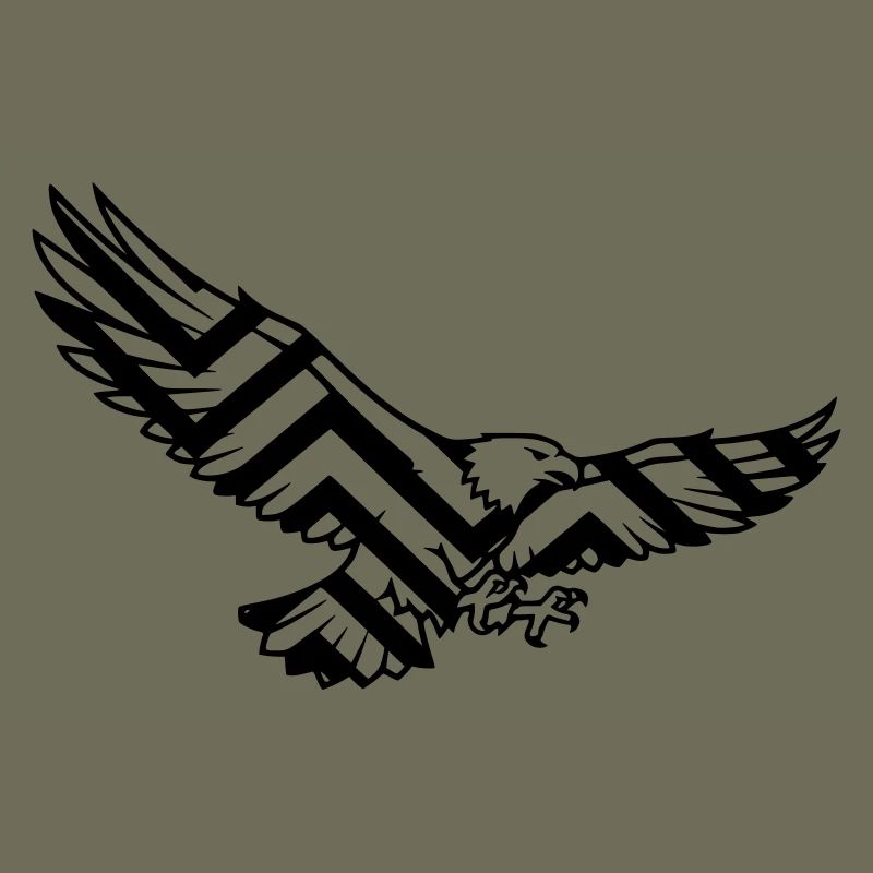 Logo polygonal géométrique Eagle