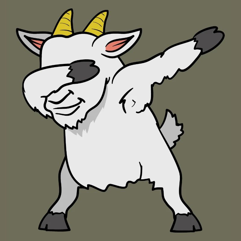Dabbing Dab goat goat