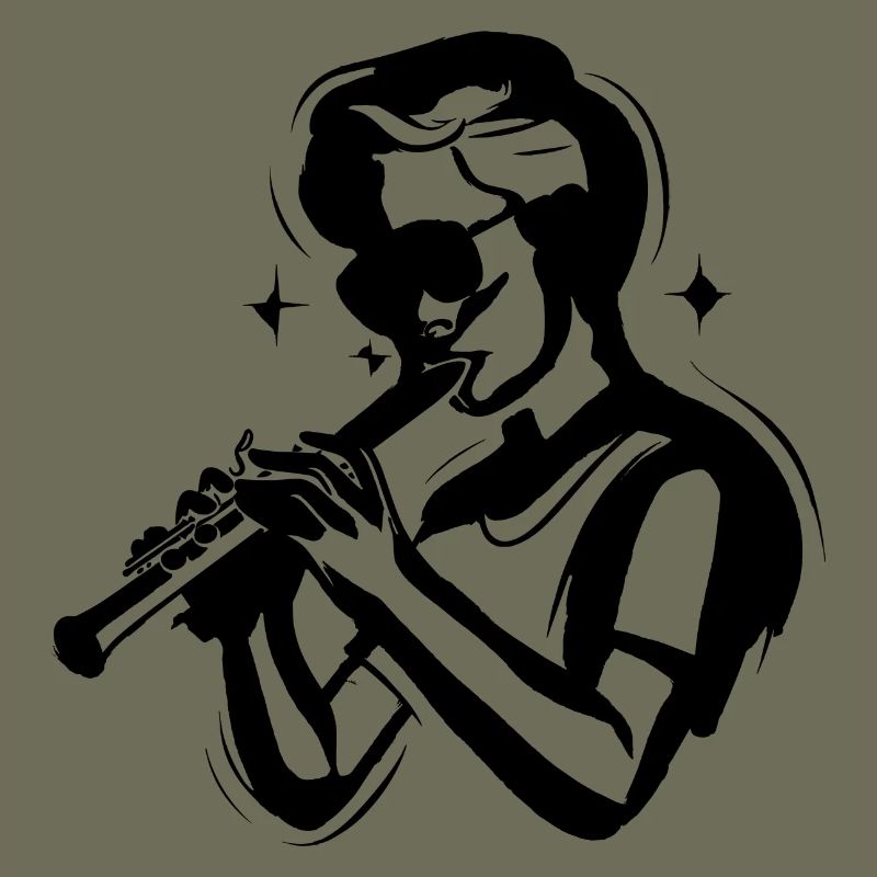 Flute Boy Sketch