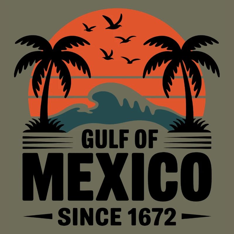 Gulf of Mexico Since 1672 Retro Beach Vibes