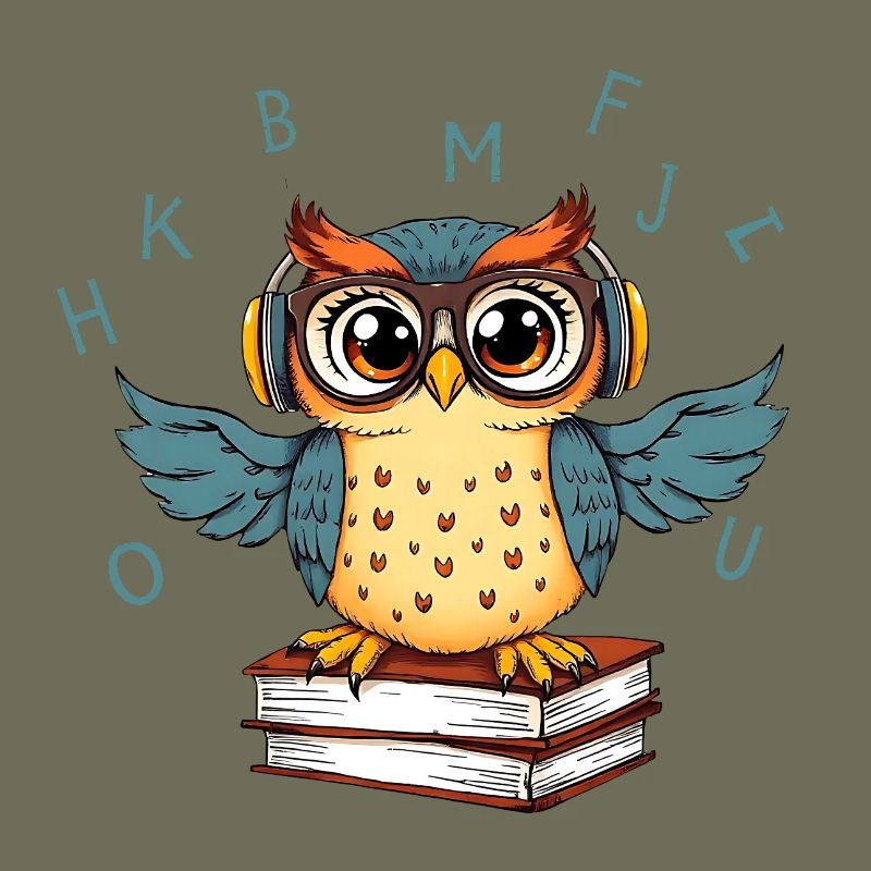 Owl on Books
