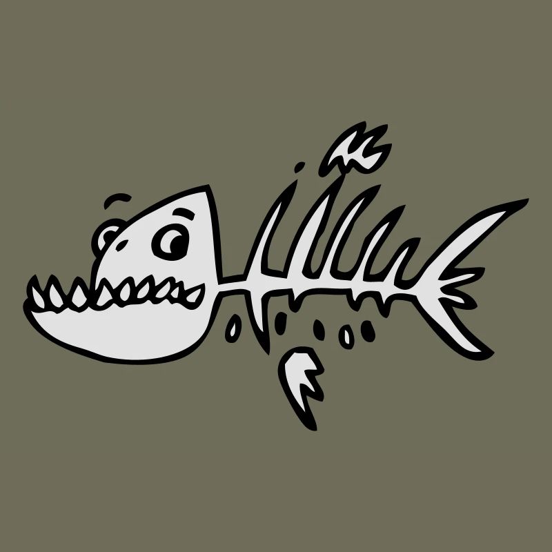 skeleton fish