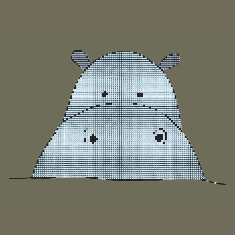 Pixel-friendly hippo