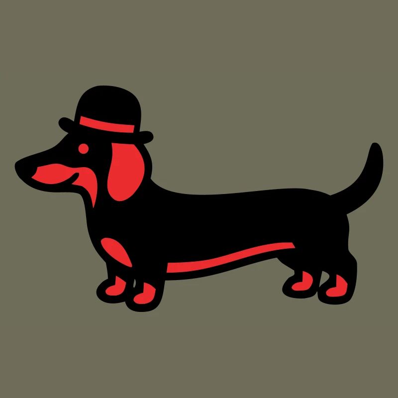 Cool Dachshund Hat Gentleman