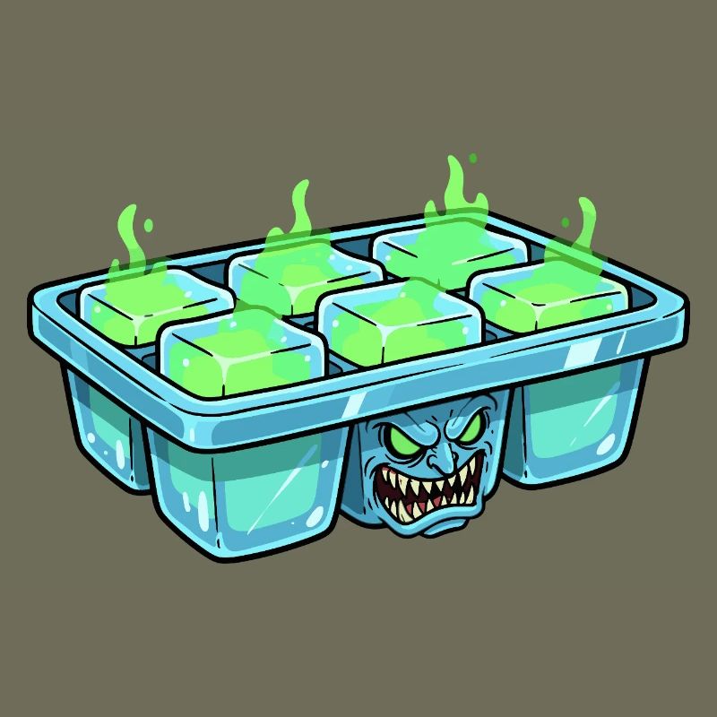 Monster-Eiswürfel im Eiskubentray