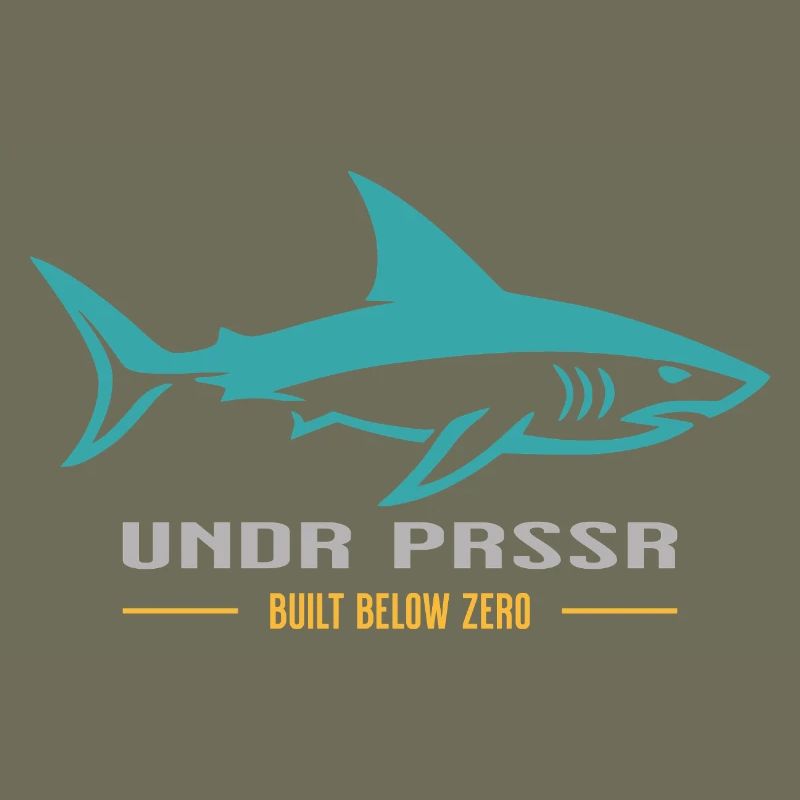 Requin UNDR PRSSR Plongeur Plongeur Construit en dessous de zéro