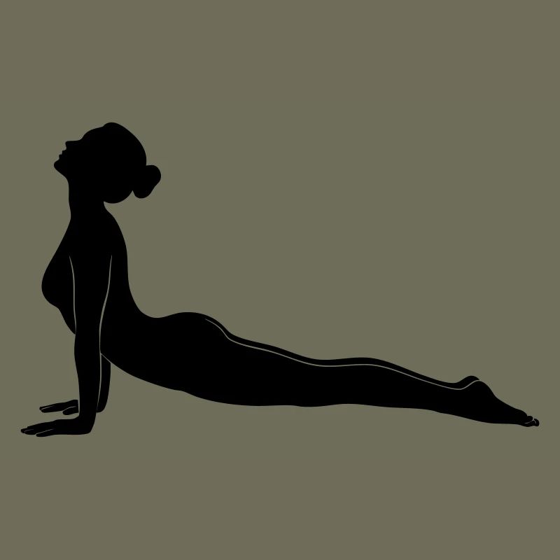 Cobra Yoga Pose Silhouette