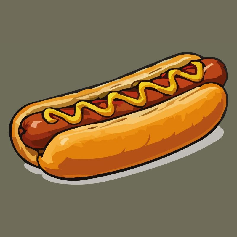Cheerful Hot Dog Comic