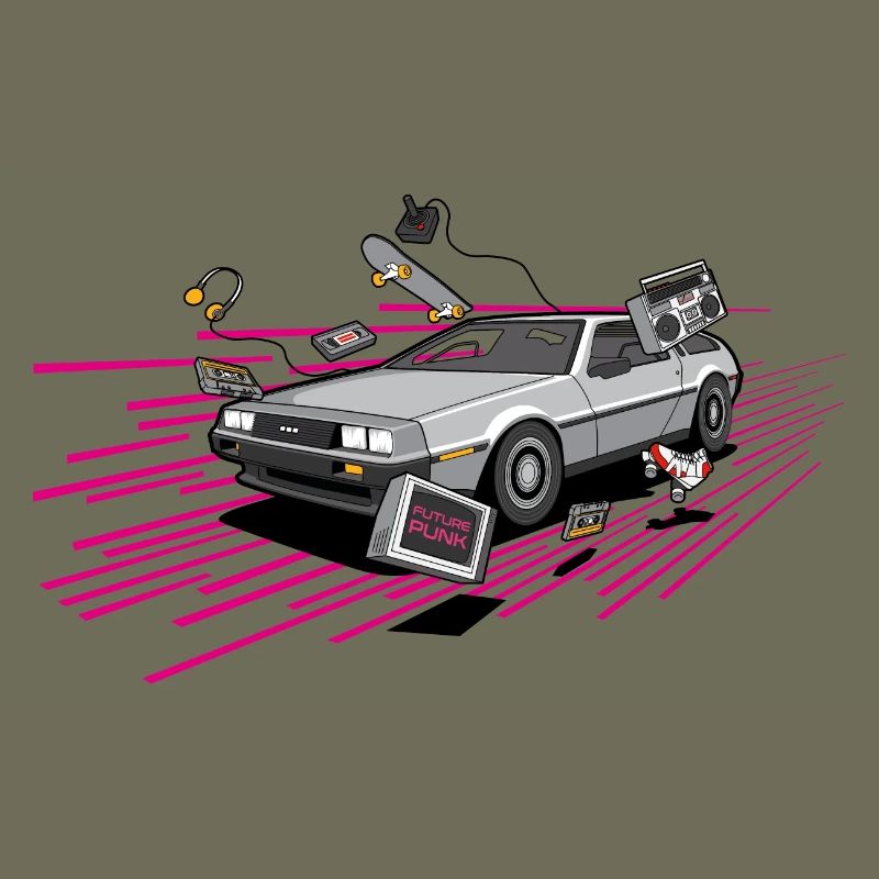 Delorean Future Punk Oldtimer Youngtimer Retro 80s