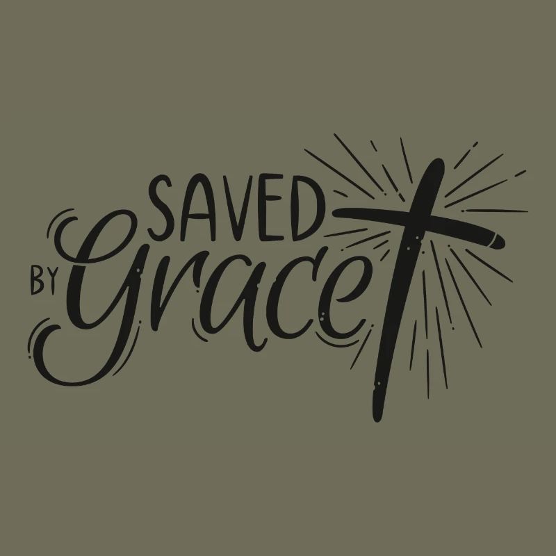 Saved by Grace Lettering