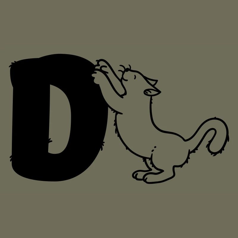 Cat Letter D