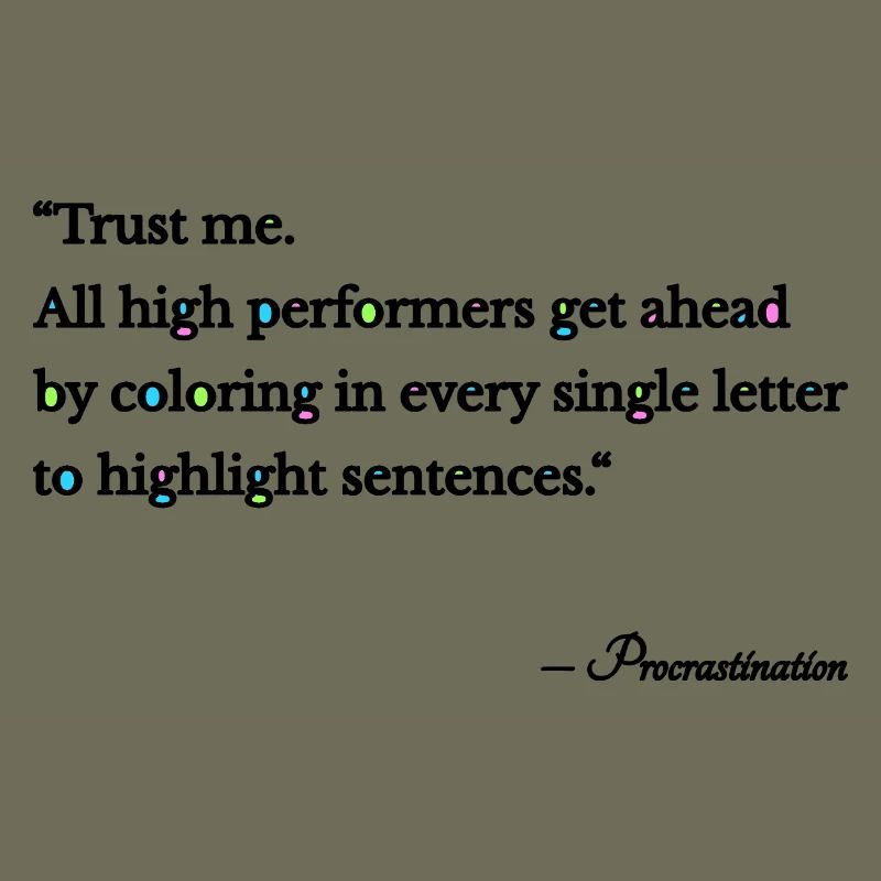 Procrastination