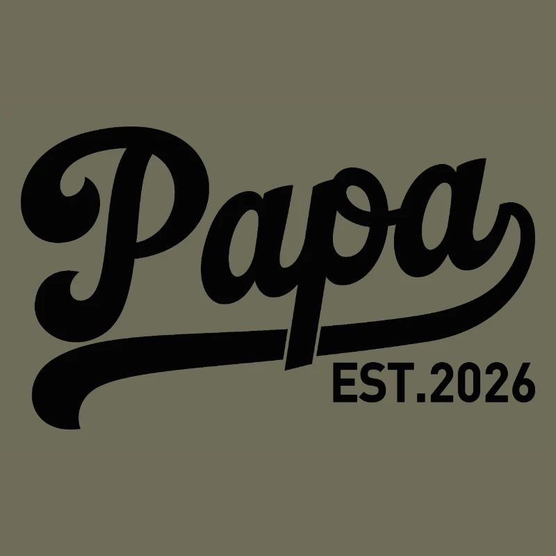 Papa EST 2026 Script Logo
