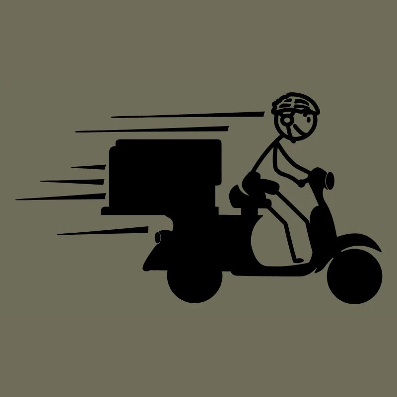 Scooter-Paket oder Piza-Bestellungen Lieferung