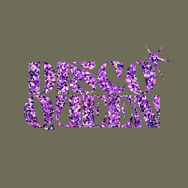 Disco Queen Glitter Pattern