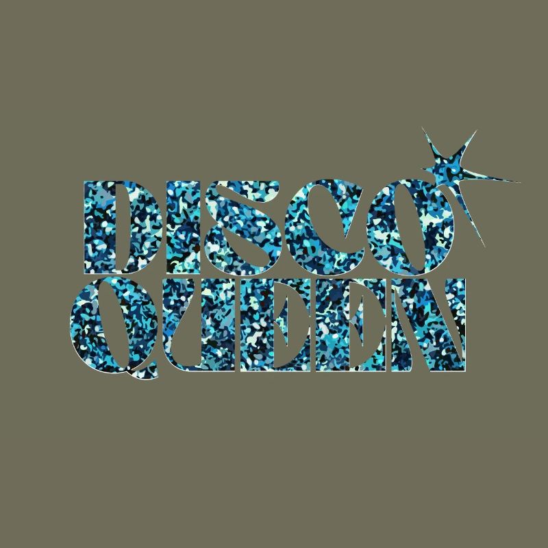 Disco Glitter Bubble Grafikdesign