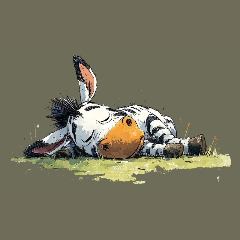 Sleeping Zebra