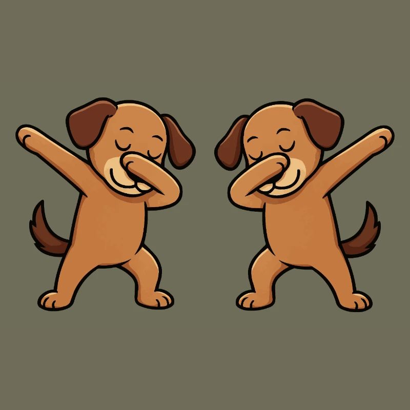 Hund Dabbing Comic