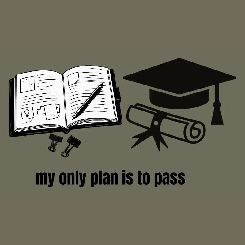 Mein einziger Plan ist zu bestehen – Motivational Student Gra