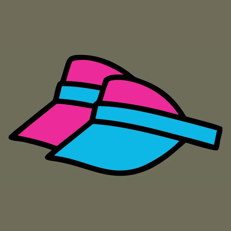 90er Sonnenblenden Retro Visor