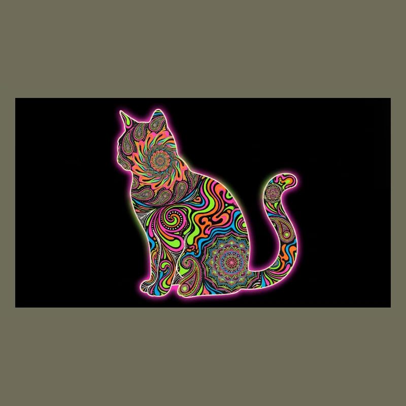 Psychedelic Cat Patterns