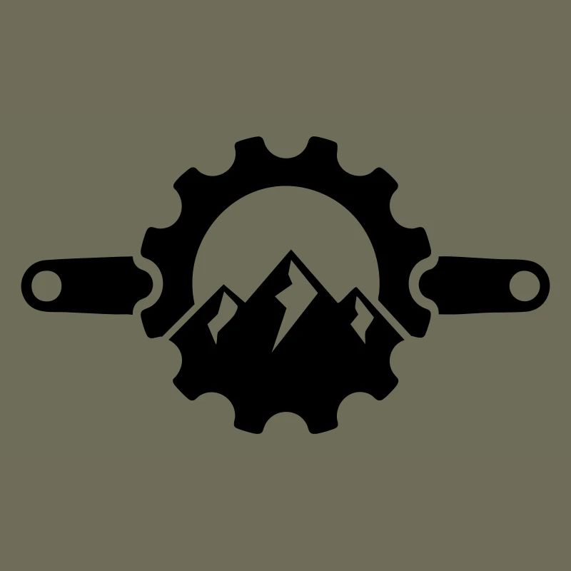 Crank Mountain – MTB Chainring Logo