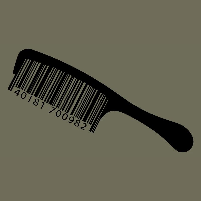 Illustration comb with barcode