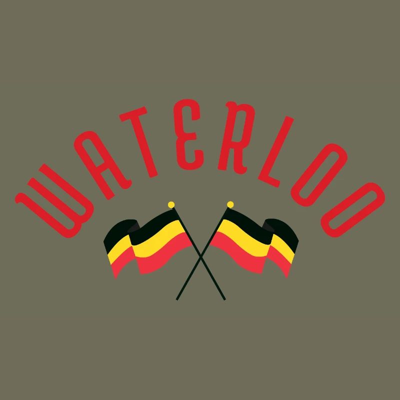 Waterloo Belgiska Flaggor