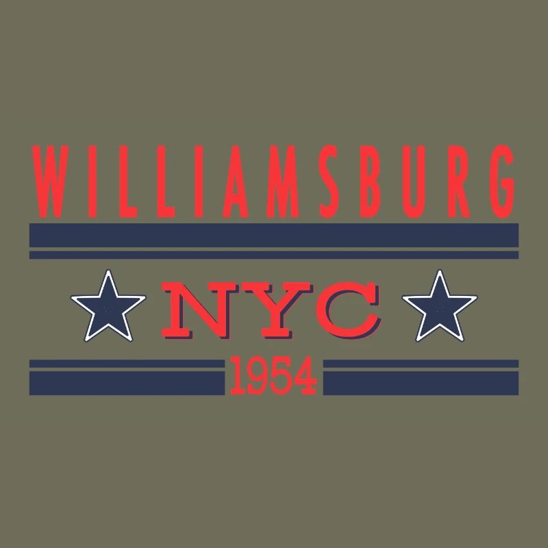 Williamsburg NYC 1954 Retro