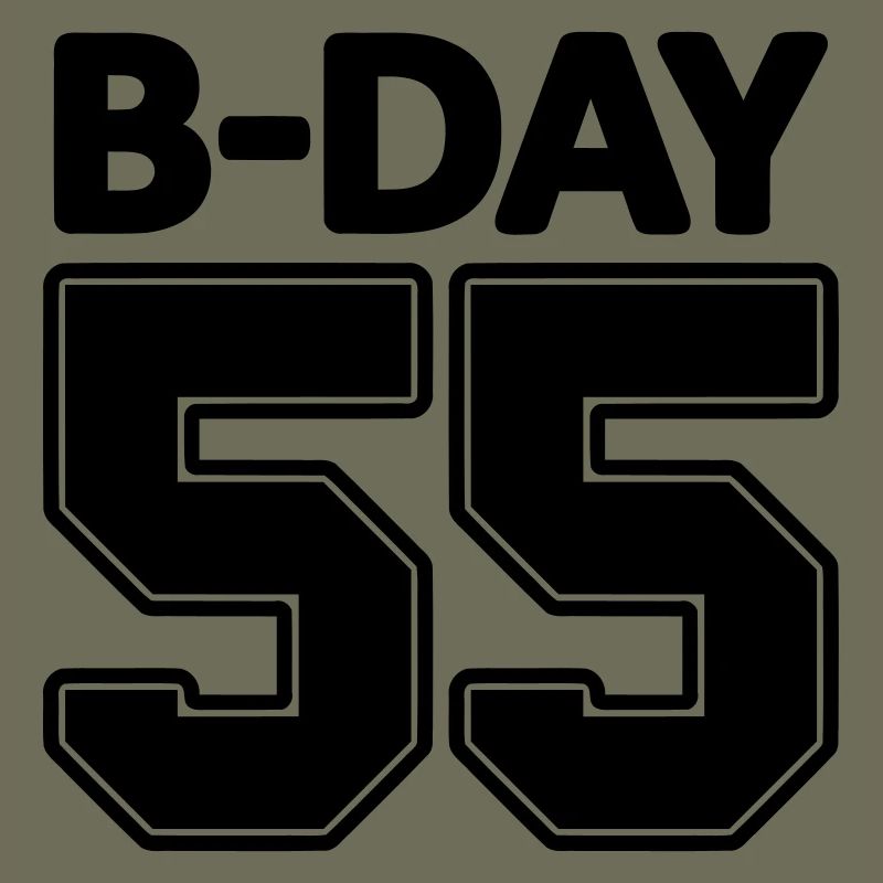 Number 55 / 55th Birthday Schnapszahl jersey