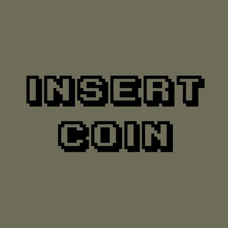 Arcade Insert Coin black
