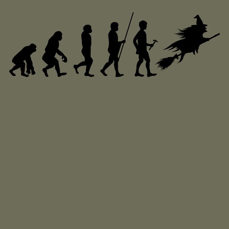 Evolution to the Witch T-Shirt Gift Halloween