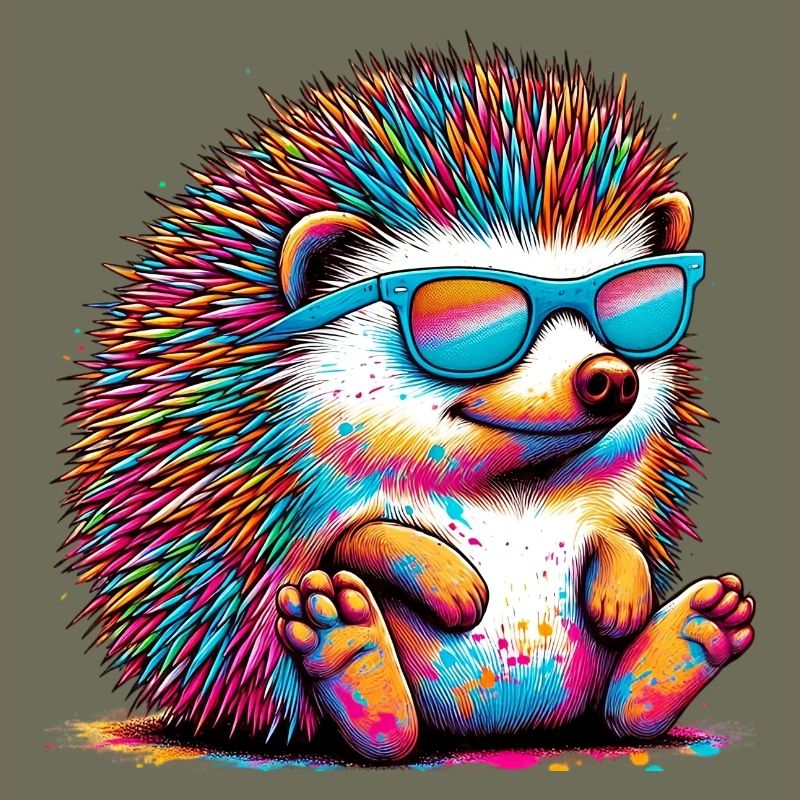 Igel mit Sonnenbrille
