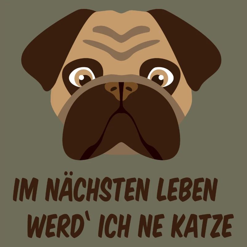 Frustrierter Mops
